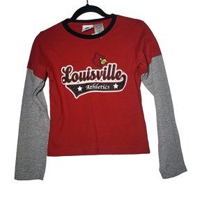NWT NCAA Girl's Louisville Athletics Long Sleeve Shirt Size Large (10/12) Spirit